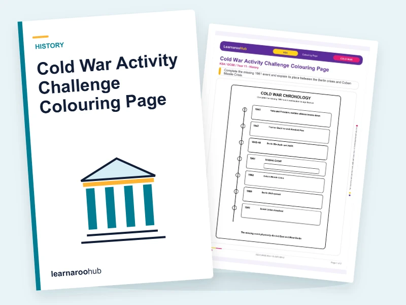 Cold War Activity Challenge Colouring Page — colouring sheets cover