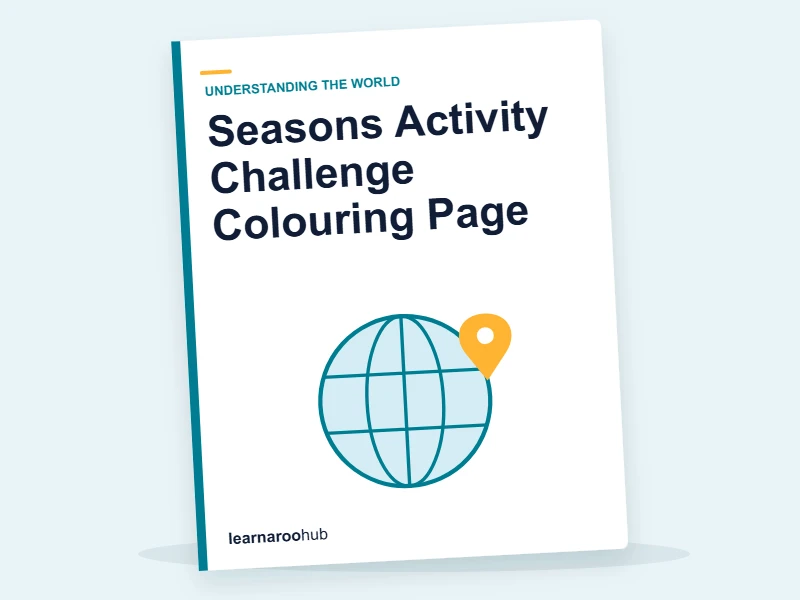Seasons Activity Challenge Colouring Page — colouring sheets cover