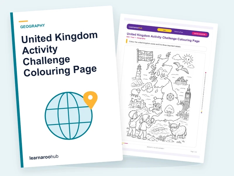 United Kingdom Activity Challenge Colouring Page — colouring sheets cover