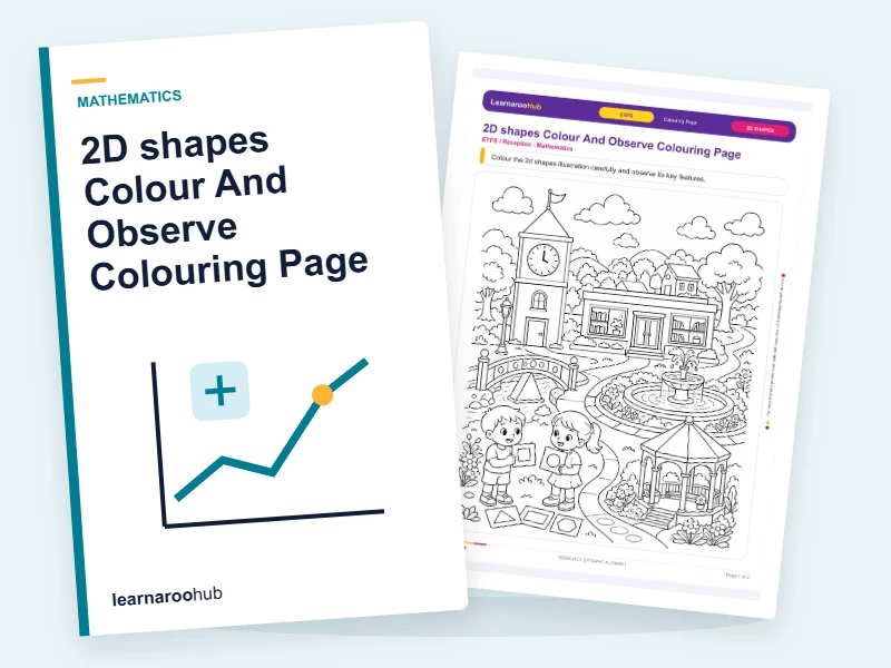2D shapes Colour And Observe Colouring Page — colouring sheets cover