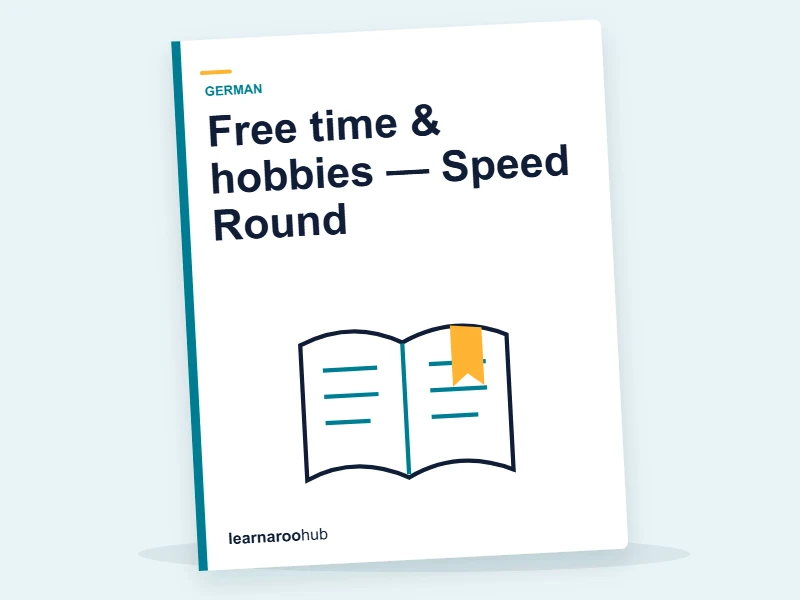Free time & hobbies — Speed Round — quiz cover