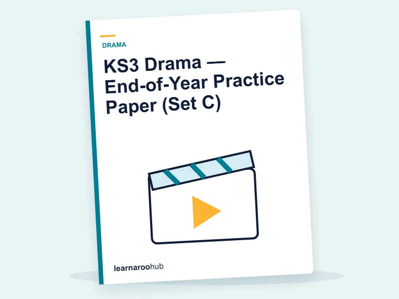 KS3 Drama — End-of-Year Practice Paper (Set C) — mock practice paper cover