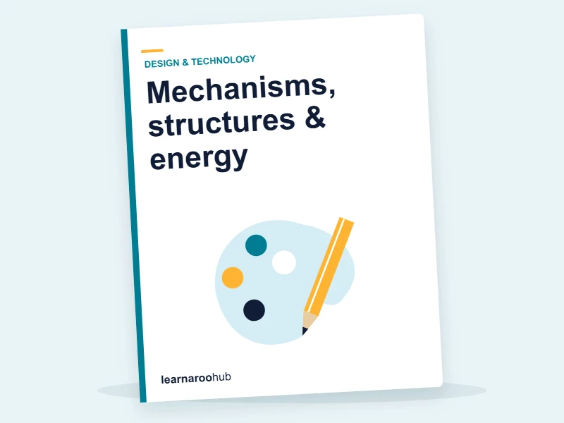 GCSE D&T — Module 3: Mechanisms, structures & energy — e-learning module cover