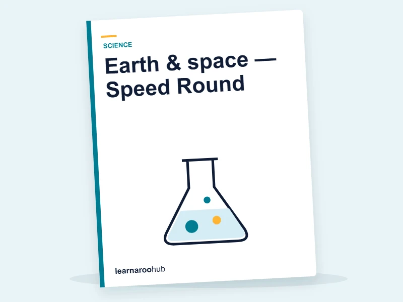 Earth & space — Speed Round — quiz cover