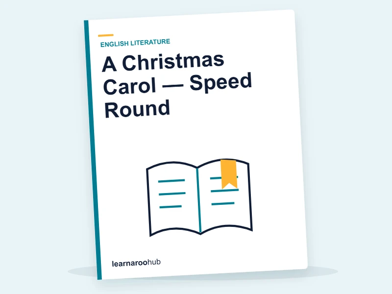 A Christmas Carol — Speed Round — quiz cover
