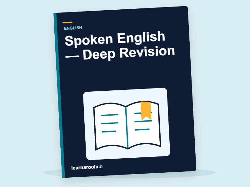 KS3 English: Spoken English — Deep Revision — activity book cover