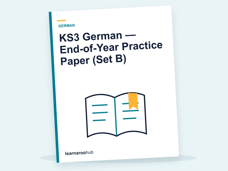 KS3 German — End-of-Year Practice Paper (Set B) — mock practice paper cover