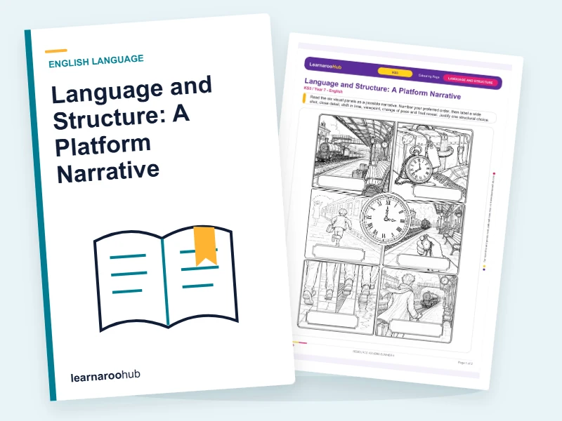 Language and Structure: A Platform Narrative — colouring sheets cover